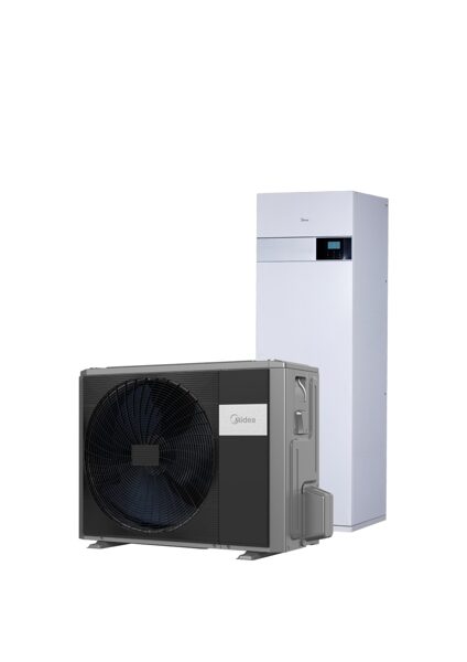 Midea M-Thermal ar iebūvētu 190l boileri: 4-10 kW